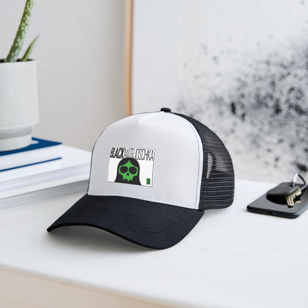 Zombie Trucker Cap - white/black